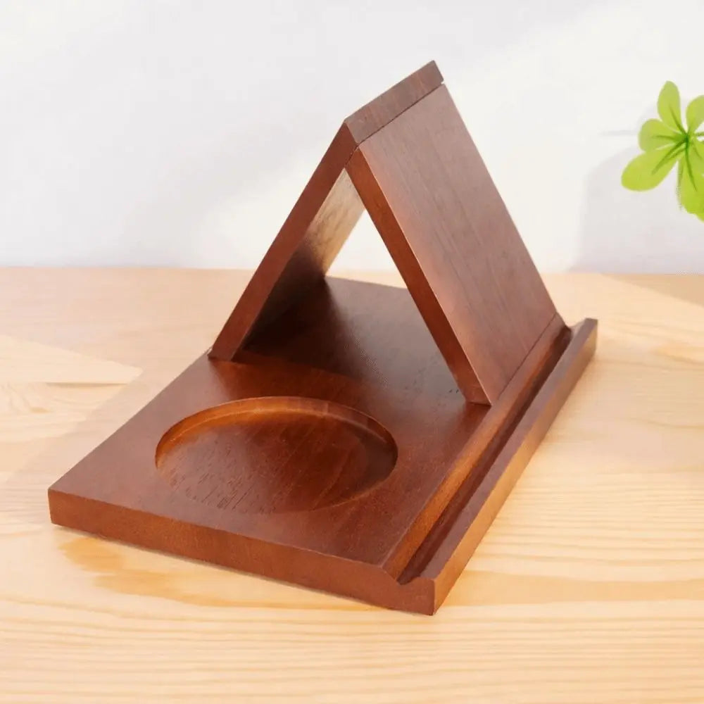 Triangle Wooden Book Holder, Solid Wood Book Rest, By1994