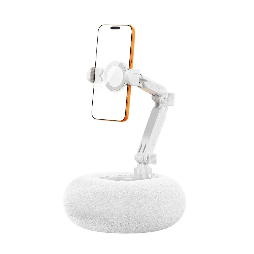 Plush Phone Holder Foldable Rotatable Car Sofa Bed Lazy Holder For Mobile Tablet Pillow Stand Adjustable For Reading On Bed